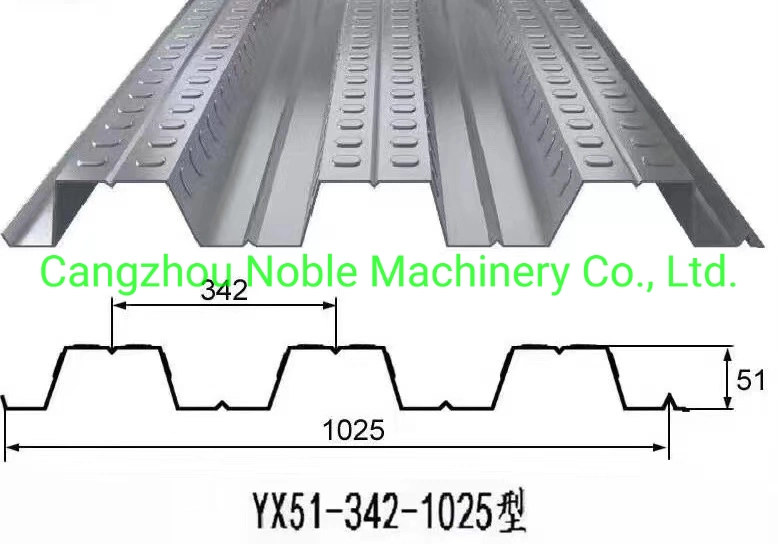 Manufacturer Metal Floor Decking Forming Machine with Track Cutting Thickness 0.8-1.5mm