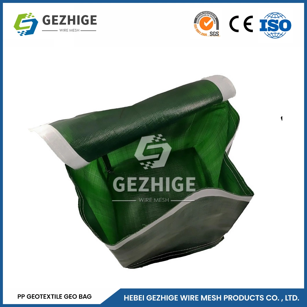 Gezhige PVC Coated Hexagonal Woven Mesh Gabion Manufacturing China High-Temperature Resistance Woven Plantation Geotextile Bagfor Gabion Basket Wire Mesh