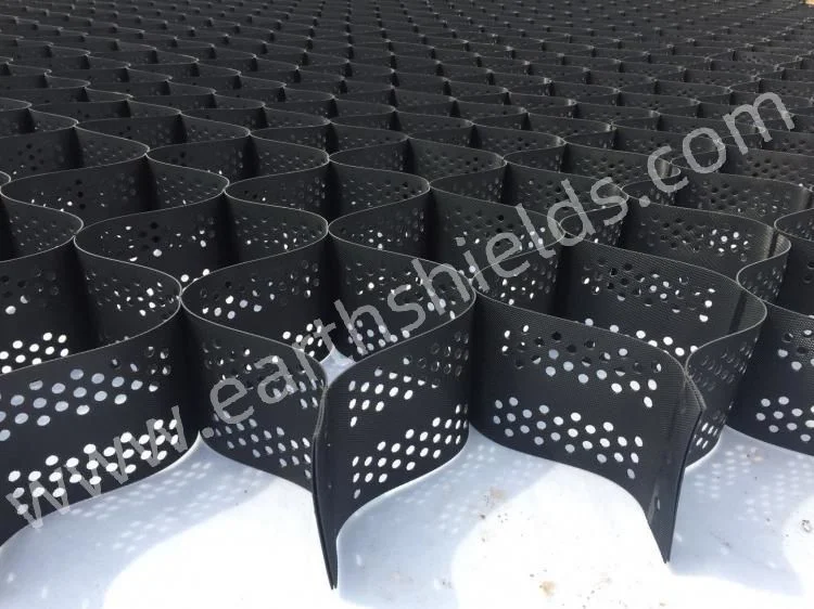 Non Preforated Geocells Driveway HDPE Geocell Road Reinforcement Earthwork Geocel