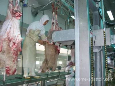 High Quality 300 Heads Per Hour Pneumatic Sheep Skin Puller Machine Goat Slaughtering Machine for Abattoir Equipment for Slaughterhouse