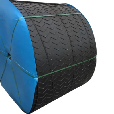  Customized Pattern Ribbed Ep Conveyor Belts for Transport Works