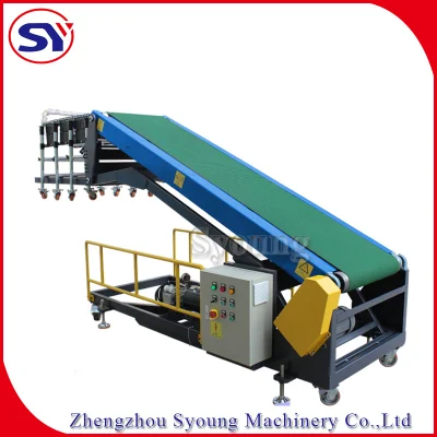 Container Truck Loading Unloading Flexible Belt Conveyor Motorised Telescopic Roller Conveyor for Carton Box