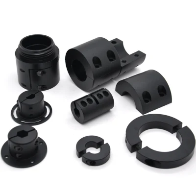Custom Stainless Steel Aluminum One Two Pieces Quick Release Split Set Screw Shaft Clamp Collar