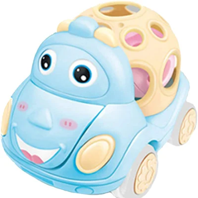 Friction Powered Soft Shell Car Toy 4 Colors 2 Style Mixing Interesting Kids Toys Car Toddlers Funny Toys with Jingle Bells