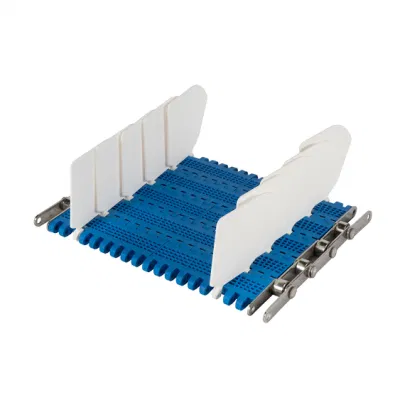 Flush Grid Base Flights M2540 Plastic Modular Belt