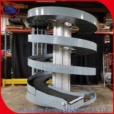  Spiral Transmission Conveyor Food Product Plant Oil Vertical Lifter