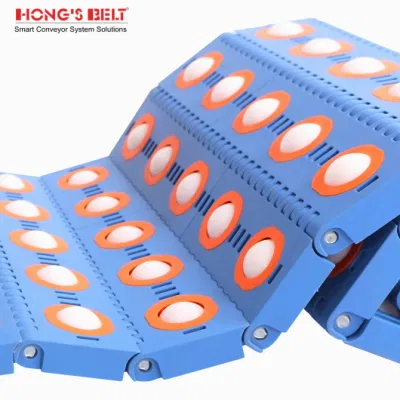  Hongsbelt HS-3800-1c Roller Top Modular Plastic Conveyor Belt for Sorting Conveyors
