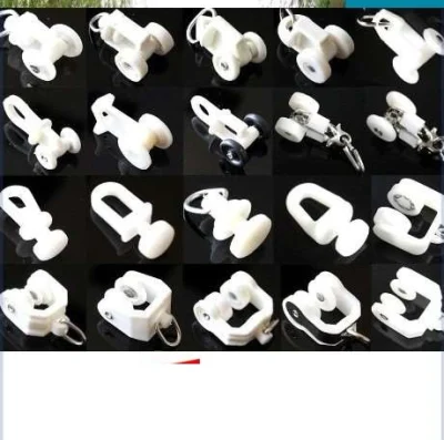  Wholesale Motorized Curtain Straight Somfy Track Poles Accessories Plastic Carrier Runner