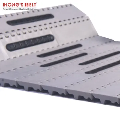  Hongsbelt Heavy Duty Plastic Conveyor Modular Belt for Sea Food Processing for Intralox Series 800 Rounded Friction Top