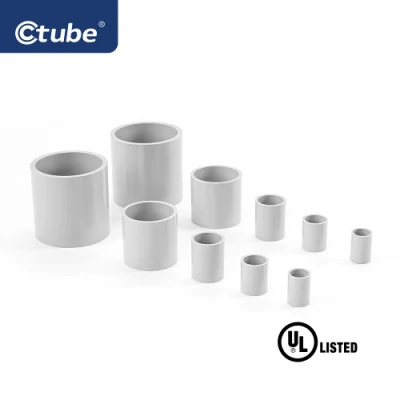  Ctube Conduit Middle Joint CT-Sc 1/2~8&quot; UL651-Approved for Connecting Sch40 PVC Pipes