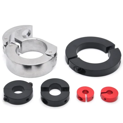 Custom Stainless Steel Aluminum One Two Pieces Quick Release Split Set Screw Shaft Clamp Collar