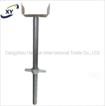 Construction Building Material Scaffold Steel Swivel Scaffold Solid Jack Base for Slab Support Made in China