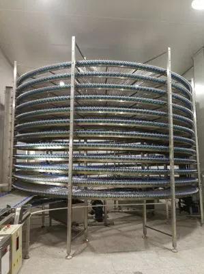 Manufacturer Supplies Customized Food Cooling Tower Spiral Cooling Conveyor Bakery Equipment