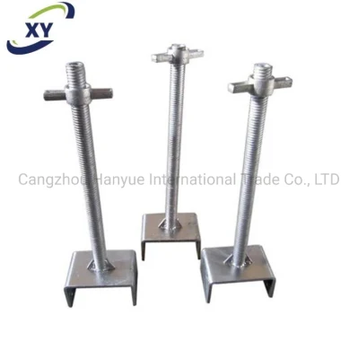 Construction Building Material Scaffold Steel Swivel Scaffold Solid Jack Base for Slab Support Made in China