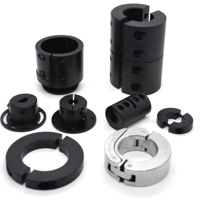 Custom Stainless Steel Aluminum One Two Pieces Quick Release Split Set Screw Shaft Clamp Collar