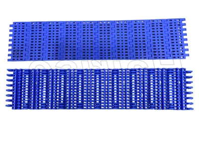  Har800 Flush Grid Cleated Plastic Modular Conveyor Belt with Baffle