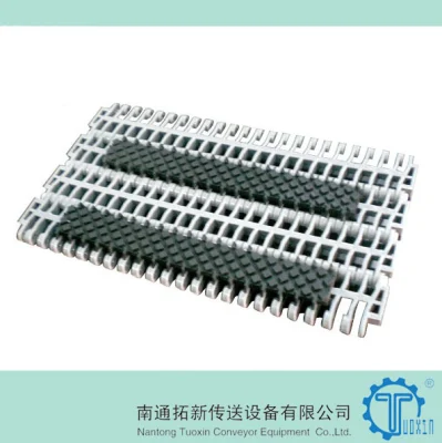  Haasbelts Conveyor Chains Square Friction Rubber Top 900 Plastic Modular Belt