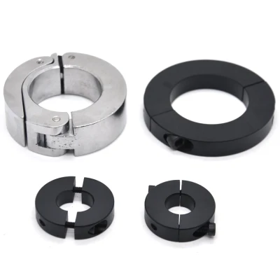 Custom Stainless Steel Aluminum One Two Pieces Quick Release Split Set Screw Shaft Clamp Collar