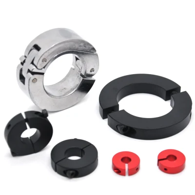 Custom Stainless Steel Aluminum One Two Pieces Quick Release Split Set Screw Shaft Clamp Collar