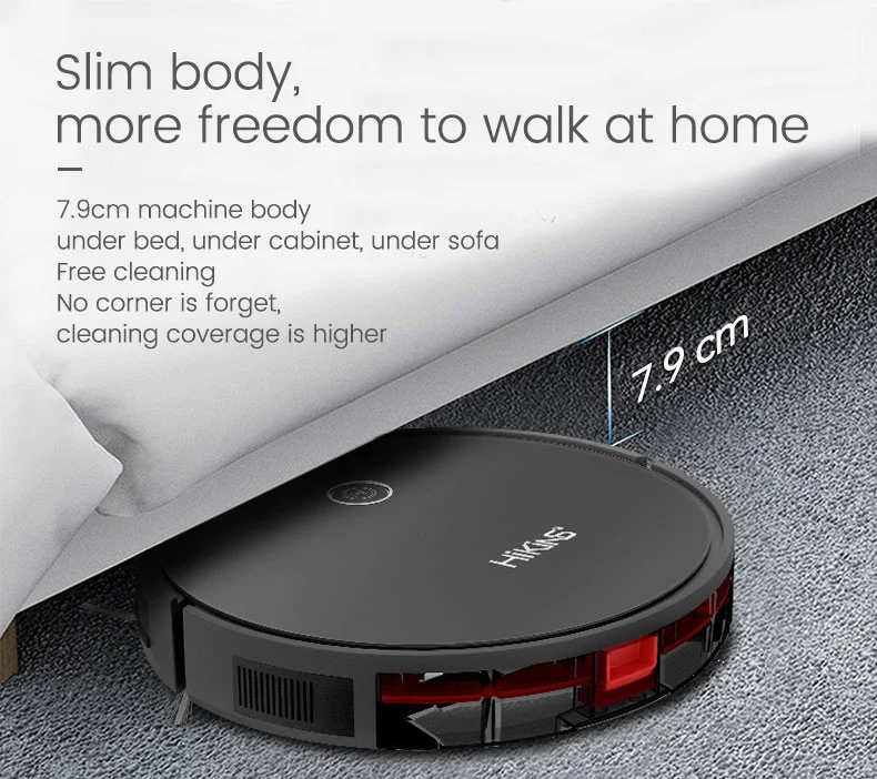 Robot Vacuum Cleaner Mop and Sweep Dry Ad Wet 2 in 1 with Zigzag Cleaning Mode