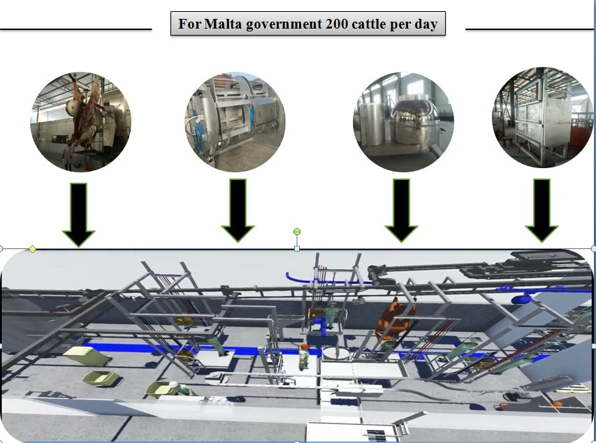 Slaughterhouse Cattle Beef Slaughtering Equipment Meat Processing Machine for Sale