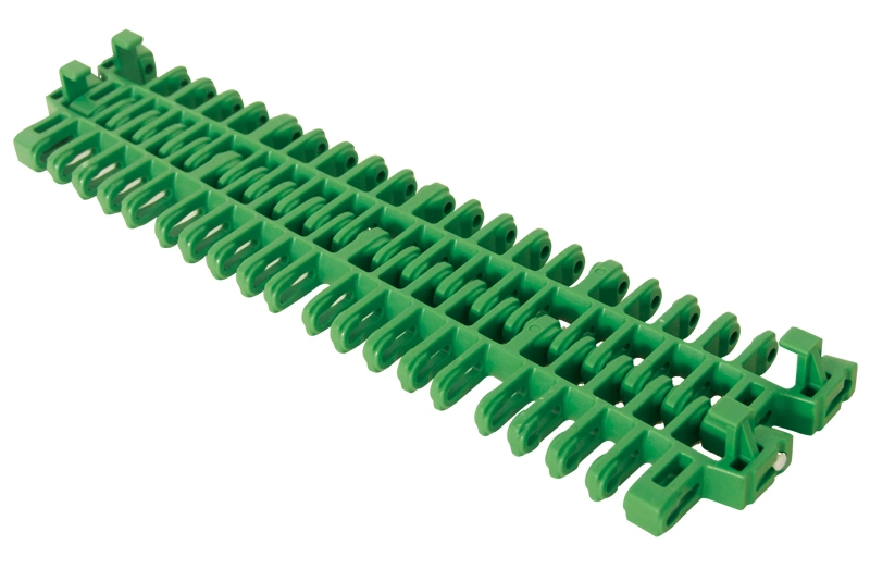 Haasbelts Plastic Conveyor Chain Is615 Radius Flush Grid with Pop-up Flights Modular Belt