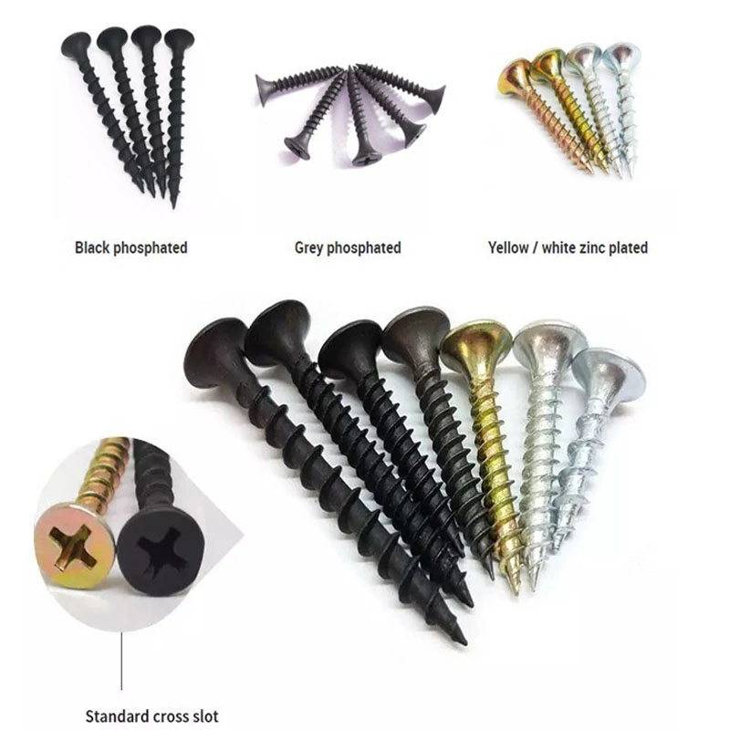 Plastic Bag/Small Box/Bulk Packing Dry Wall Nail Bugle Head Black/Grey Phosphated