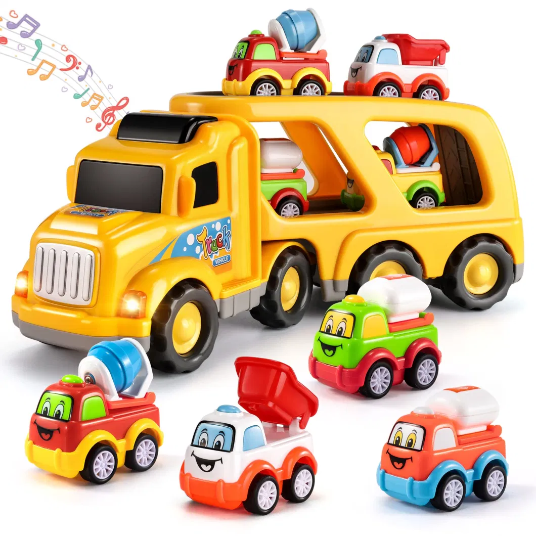 Construction Truck Carrier Truck Cars Friction Power Toy for Toddlers