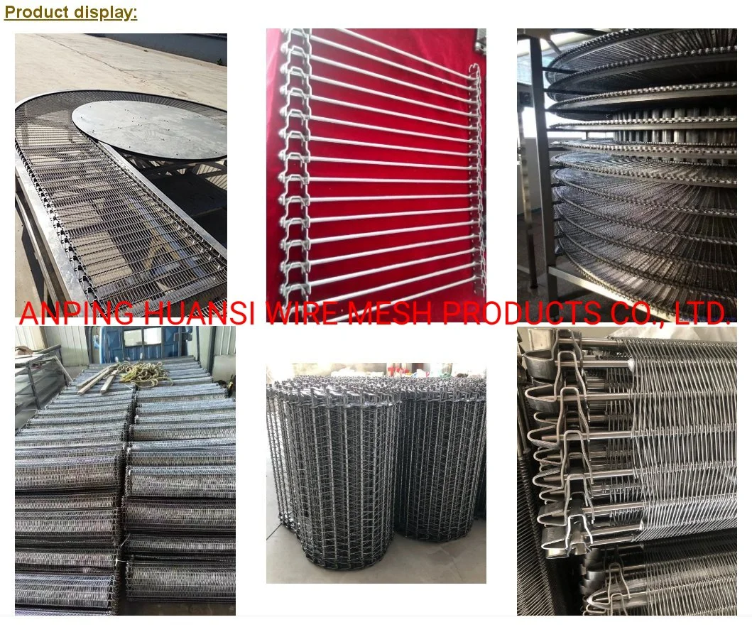 Stainless Steel Spiral Wire Mesh Conveyor Belt for Food Cooling Industry