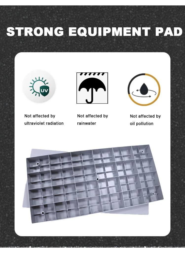 Antiskid Plastic Equipment Support Base Mini-Split Condenser Base Pan Compressor Ground Base