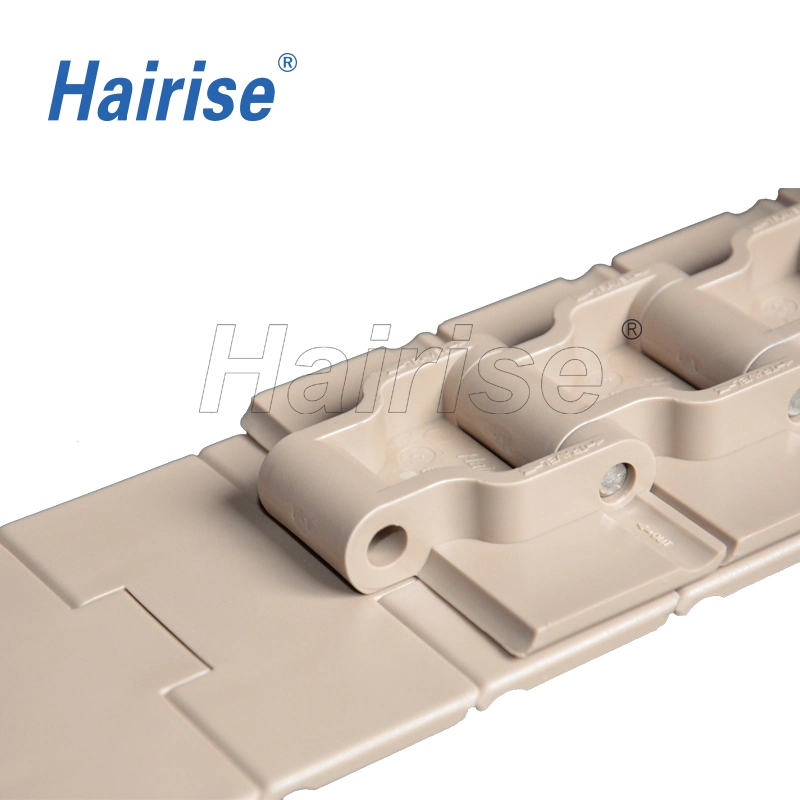 Hairise 828 Straight Run Double Hinge Plastic Flat Top Chain Used for Package &amp; Logistic Industry