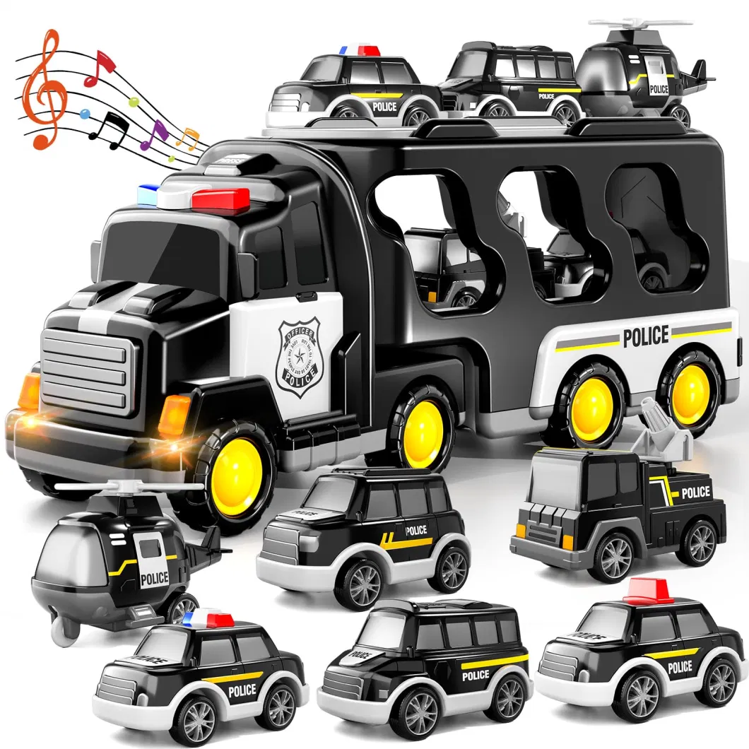 Construction Truck Carrier Truck Cars Friction Power Toy for Toddlers