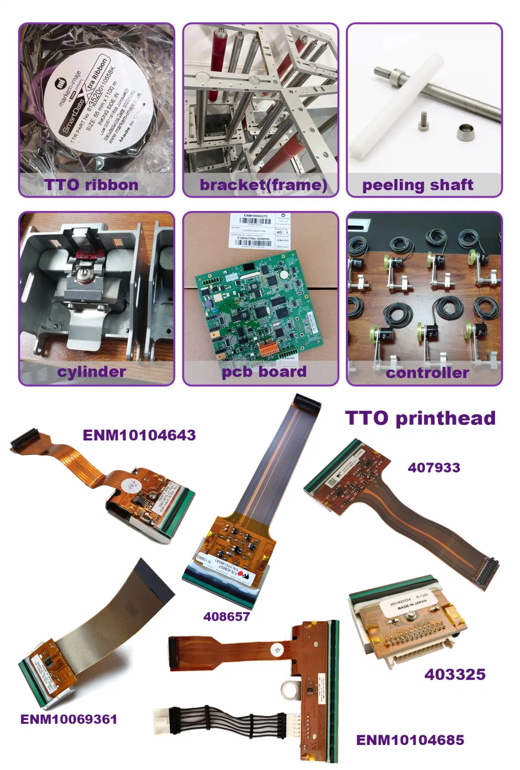 Unioncoding X5 Thermal Transfer Overprinter 53mm Printhead for Packing/ Labeling/ Filling Machine