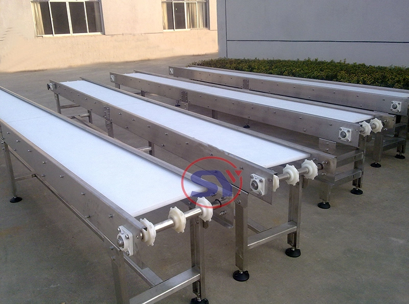 Flat 90 Degree Curve Belt Conveyor Turning Conveyer for Garment Factory