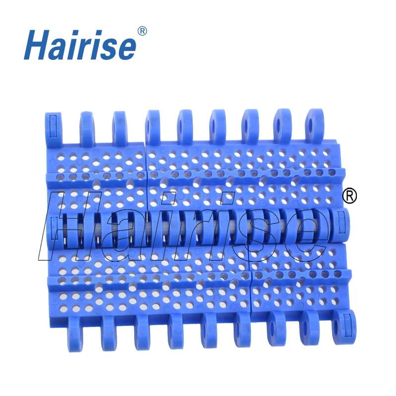 High Quality Hairise 800 Perforated Flat Top Modular Belt Wtih FDA&amp; Gsg Certificate