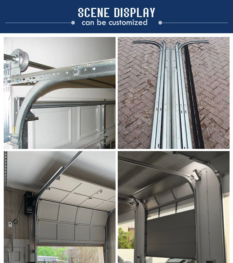 10 FT Overhead Garage Door Complete Tracks ABS Curve Corner Track ABS Double Track for Garage Door