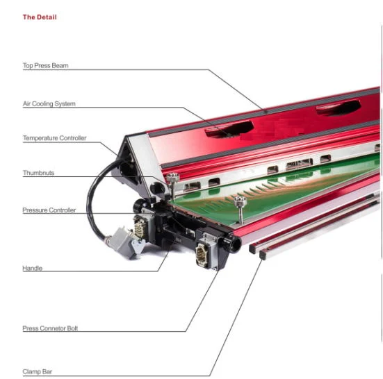 Heating Hot Splicing Air Cooled Press Belt Vulcanizing for 1200mm Belt Width