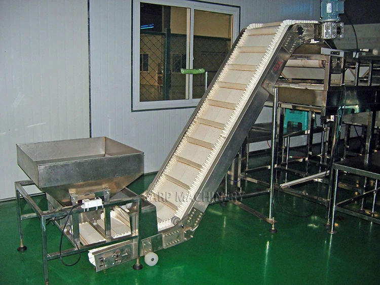 Rubber/PU/PVC/Stainless Steel Z Type Incline Vertical Belt Conveyor Conveying System