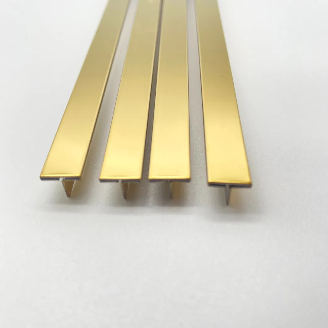 Manufacturer OEM Stainless Steel T Shaped Tile Trim Metal Strip Profiles