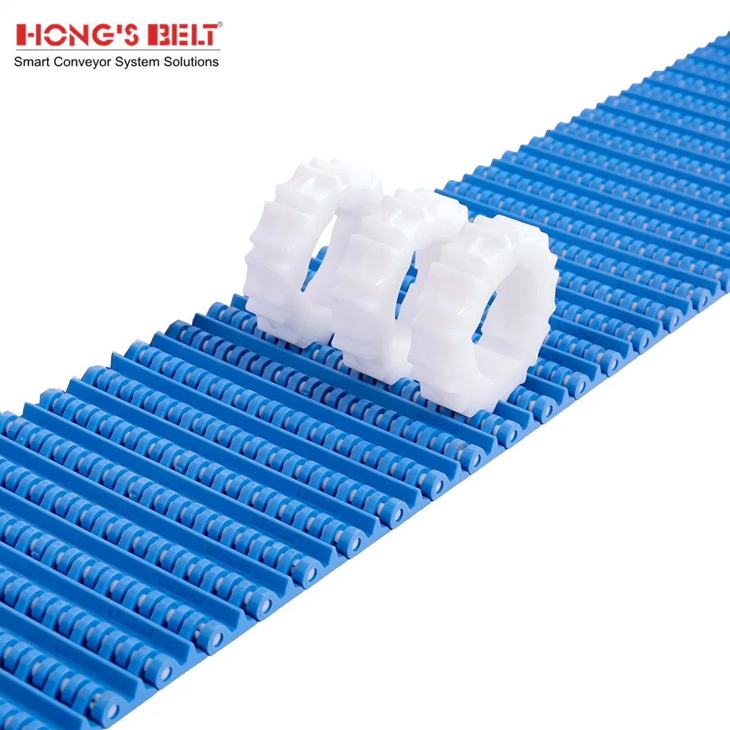 Hongsbelt Flat Top Wear-Resistant Conveyor Modular Belt for Meat Seafood Processing