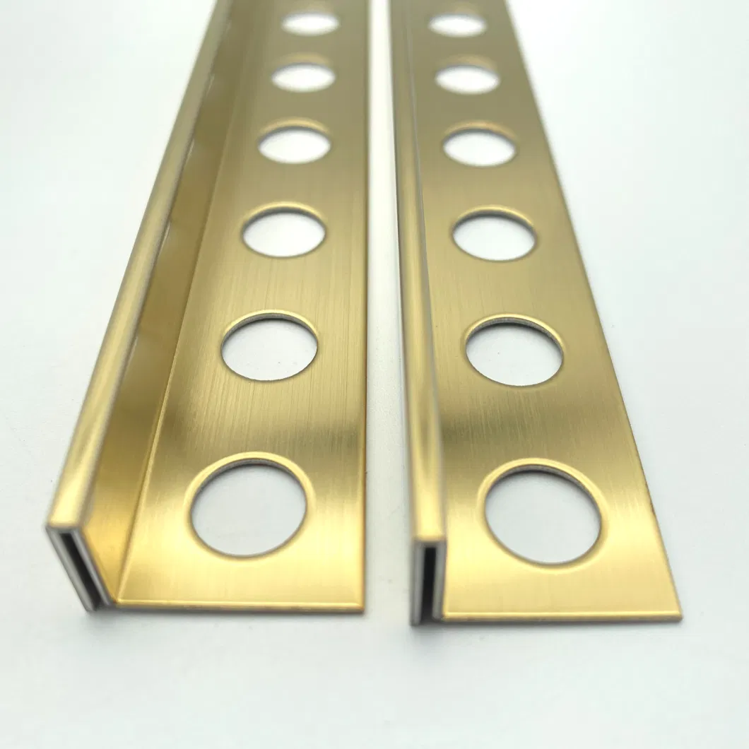 Manufacturer OEM Stainless Steel T Shaped Tile Trim Metal Strip Profiles
