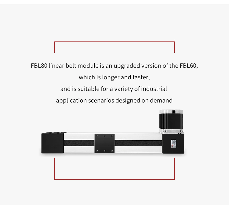 Mechanical Power Transmission Dustproof Belt Driven Linear Rail Guide