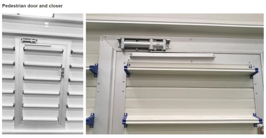 Industrial Automatic Roll up Steel Sectional Door with Window