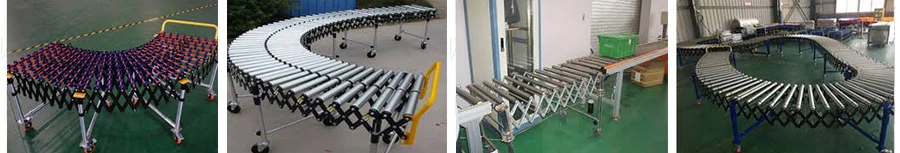 Adjustable Conveyor Legs Caster Guides for Box
