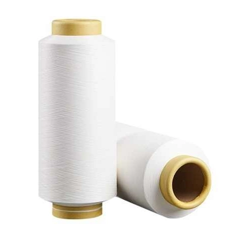 100% Recycled Eco-Friendly Polyester/Nylon Dope Dyed Spandex Nim SIM Him Raw White DTY Yarn for Filament Textured/Textile Sewing Knitting Fabric and Weaving