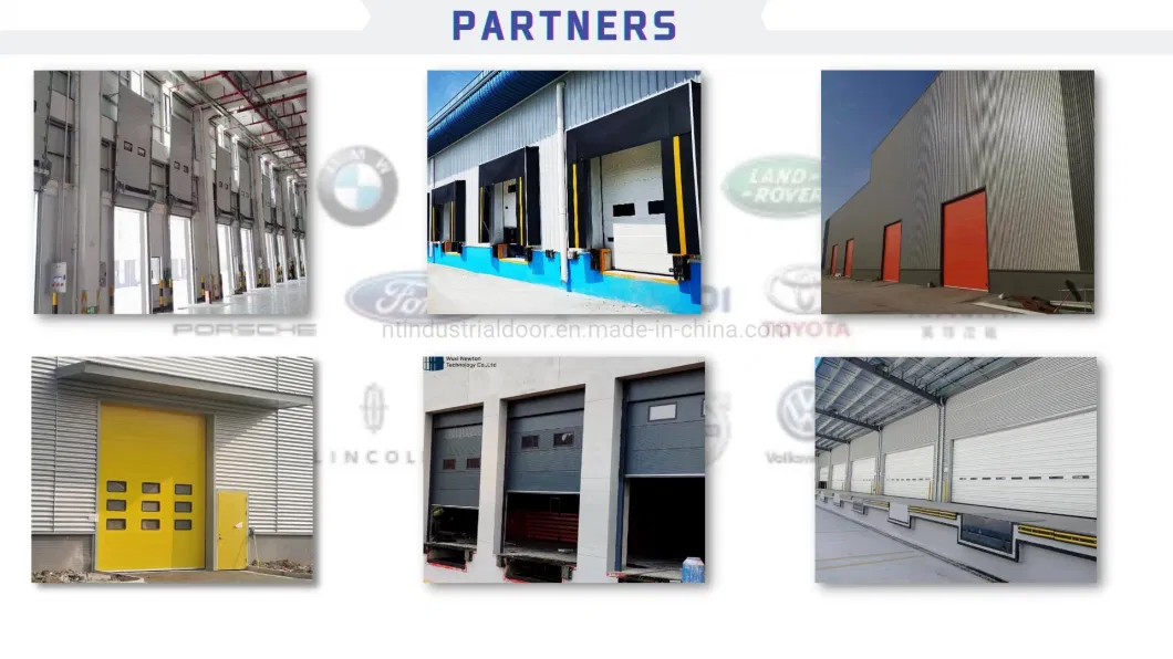 Remote Control Fast Roll up Overhead Door Industrial Sectional Garage Door Automatic Industrial Door PU Foam Insulated