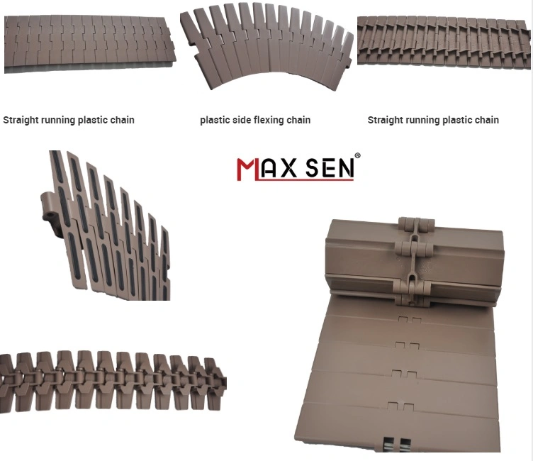 Maxsen Popular Plastic Flat Top Chain for Machine with High Quality