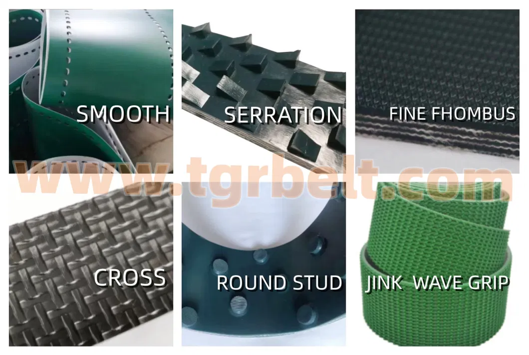 Sidewall PVC Conveyor Belt Intbuying PVC Flat Conveyor Belt for Industrial Transport Double Guardrail Belt