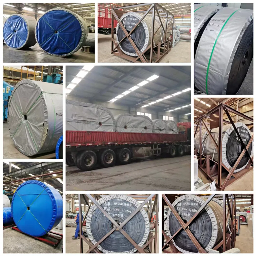 Low Price Coal Mining Rubber Ep / Nn 100 200 300 Flat Conveyor Flat Belt