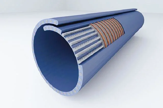 Abrasion 90mm3 Ep Nn Chevron Steel Cord Pipe Sw Solid Woven PVC Pvg Bucket Elevator and Rough Top Conveyor Belt